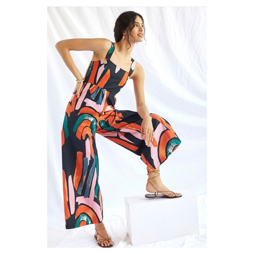 Anthropologie + Bel Kazan Arches jumpsuit size M